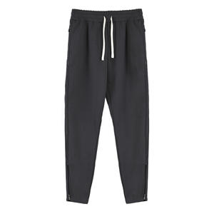 Mens Performance Jogger Pants Tapered <b>Training</b> <b>Trousers</b> Elastic Drawstring Waist Ankle Cuffs Side Pocket Gym Pants 100% Cotton - Product Image 5