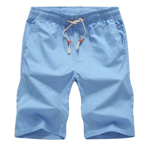 Shorts de Verano de Algodón para Hombre, Holgados, Casuales, Negros y Blancos, con Cordón en la Cintura, Talla Grande, Estilo Bermuda - Product Image 2
