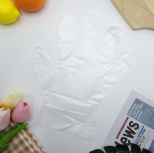 Guantes de plástico HDPE desechables de alta calidad para preparación de alimentos Propósitos generales Grosor medio transparente para uso en verano - Product Image 5