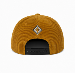 Custom Brand Corduroy <b>Flat</b> Brim Snapback <b>Hat</b> with Embroidered Patch-Unisex Adult Summer Street Punk Style Polyester/Cotton - Product Image 3