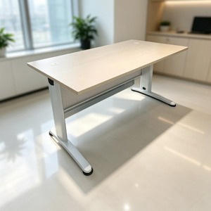 Modern Durable Commercial <b>Office</b> Furniture Rectangular Metal Legs Conference <b>Table</b> Melamine Finish Professional Workspace Home - Product Image 1