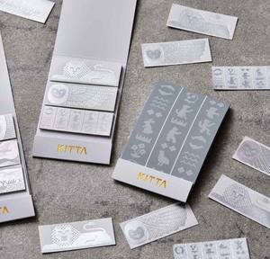 KING JIM KITTA Ruban Washi Portable Spécial, Design Timbre Postal, Papier Kraft et Autocollants Décoratifs à Effet Métallique (KITPP) - Product Image 4