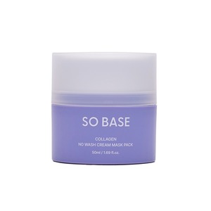 [ECOSMEC] SO BASE Mascarilla Facial en Crema de Colágeno Sin Enjuague, Contenedor Fresco Reutilizable, Cuidado de la Piel para Hombres y Mujeres - Product Image 1