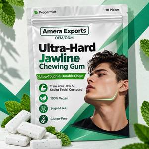 Chewing-gum ultra-dur sans sucre, végétalien, sans gluten, à la menthe poivrée, OEM ODM pour adultes, non destiné aux femmes enceintes - Product Image 4
