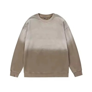 Sudadera de Cuello Redondo Extra Grande para Hombre, 100% Algodón, Tejido de Punto, Color Sólido, Corte Regular, Informal, para Otoño, Manga Larga, Suave - Product Image 1