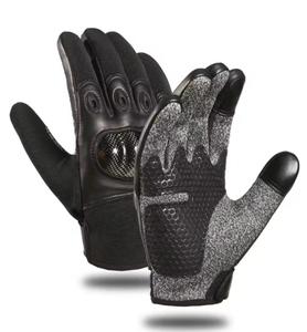 Gants de moto tactiques en cuir de haute qualité, résistants aux chocs, à écran tactile, à doigts entiers - Product Image 5