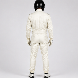 Traje de Carreras para Hombre, Blanco, Manga Larga, Ignífugo, Ligero, de Secado Rápido, para Todas las Temporadas, Personalizado para Motociclismo y Automovilismo - Product Image 1