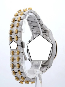 Luxury Men Stainless Steel Watch Round Case Analog Quartz <b>Chronograph</b> Sapphire Crystal Dial Folding Clasp - Product Image 3