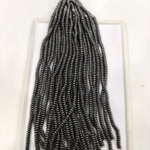 Vente en gros de perles de pyrite naturelle véritable à facettes en vrac faites à la main pour la fabrication de colliers, bracelets et bijoux. - Product Image 3