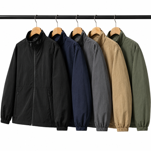 Chaqueta de Trabajo Retro para Hombre, con Cuello Alto y Bordado de Logotipo Personalizado, Precio de Fábrica en China y Bangladesh, para Primavera y Otoño - Product Image 1