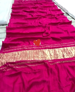 Sari en soie pure avec pallu en tissu et richesse de broderies Zari, tenue ethnique indienne traditionnelle - Product Image 2