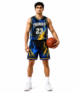 Nouvel ensemble d'uniformes de basketball Elite au design personnalisé, maillot et short athlétiques pour les équipes scolaires, de club et de ligue - Product Image 1