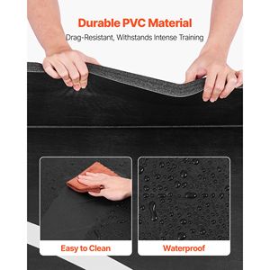 Tappetino da Wrestling 10x10 piedi, Spesso, Impermeabile in PVC, per Arti Marziali, Palestra Domestica, Allenamento, Esercizio Fisico, Tappetino Arrotolabile, Cerchio per Allenamento - Product Image 4