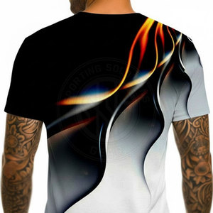 Camisetas Sublimadas para Hombre, Estilo Fitness, Tela Elástica Suave, Ropa Casual, Camisetas Sublimadas, Look Deportivo - Product Image 2