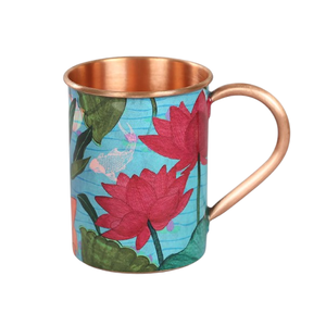 แก้วทองแดง Bird Land Paradise - ดีไซน์ทันสมัย ความจุขนาดใหญ่ พร้อมที่รองแก้ว - Product Image 6