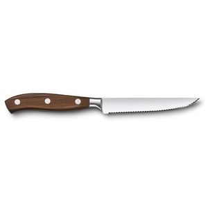 Cuchillos de carne dentados premium con mango de madera, cuchillos de mesa de acero inoxidable para restaurante, cocina, barbacoa, para cortar carne - Product Image 2
