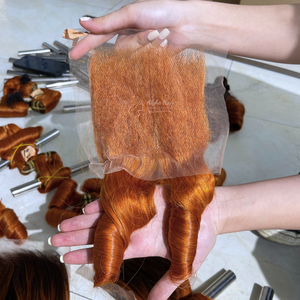 Extensiones de cabello ondulado rizado de un donante de gama alta y saludable, pelucas versátiles a precio de fábrica Solf, pelucas rizadas frontales humanas crudas HD - Product Image 5