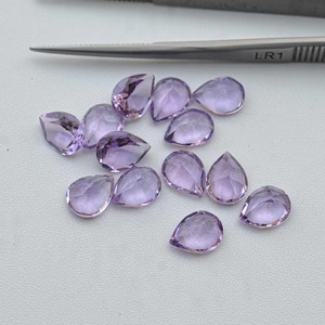 Piedras Preciosas Sueltas de Amatista Rosa Natural de 10 mm y 14 mm, Corte Pera Facetado, Pulimentadas, del Fabricante, Distribuidor Regular de Alibaba en Línea - Product Image 1