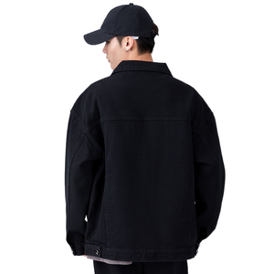 Summer/Spring New Men's Oversize <b>Denim</b> <b>Jacket</b> High Quality Organic Cotton Classic Vintage Streetwear Casual Loose Fit Breathable - Product Image 2