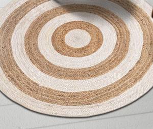 Tapis et carpettes ronds en jute tressés, fabriqués à la machine, taille personnalisée, réversibles, durables, écologiques, antibactériens, motif floral - Product Image 1