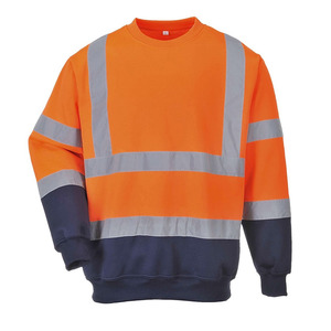 Sweat-shirts de sécurité pour chantiers extérieurs offrant isolation, durabilité et forte visibilité pour les longues journées de travail exigeantes - Product Image 1