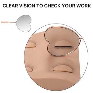 Miroir à cils classique avec accent réfléchissant pour coiffeuse, pièce d'appoint élégante pour coin beauté - Product Image 3