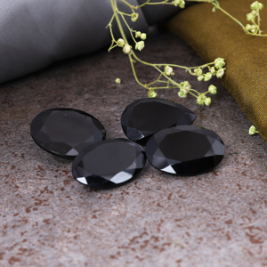 Ónix negro genuino facetado, piedra preciosa natural suelta, cristal para sanación de chakras, piedras de protección, suministros para la elaboración de joyería, venta al por mayor. - Product Image 5