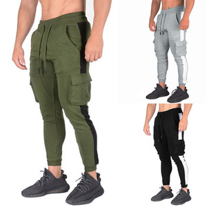 Wholesale Men's Joggers Pants Customized Slim Fit Zipper <b>Pocket</b> Running Workout Gym Fitness Quick Dry Sweat Pants <b>Trousers</b> - Product Image 5