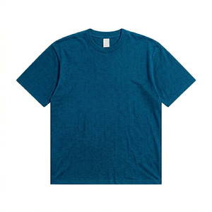 T-shirt ODM OEM 200g 95% Coton 5% Spandex Unisexe Impression unie Coton et Spandex T-shirts pour hommes - Product Image 2