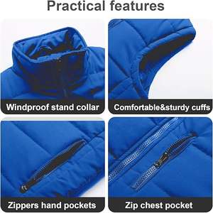 Chaleco Acolchado de Invierno para Hombre, con Capucha Desmontable, Resistente al Agua, Estilo Casual - Product Image 5