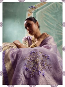 Choli en Georgette Élégant et Confortable pour Femme, Modèle Évasé, Idéal pour Fêtes, Mariages, Diwali, en Soie Douce - Product Image 4