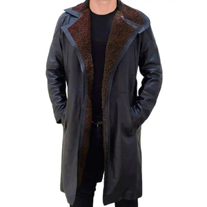 Professional <b>Mens</b> Sheepskin Fur <b>Coat</b> Wholesale Premium Fashion Custom Design Leather <b>Coat</b> - Product Image 1