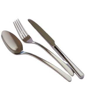 Juego de cubiertos de Metal para restaurante, juego de cubiertos de acero inoxidable chapado en oro brillante, venta al por mayor - Product Image 1