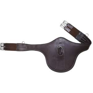 Cincha de Cuero Premium para Caballo con Extremos Elásticos, Duradera para Uso Ecuestre, Hebillas de Acero Inoxidable - Modelo FAB International FIG2027 - Product Image 1