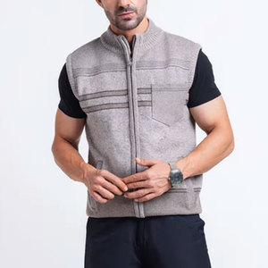 Suéteres de Punto con Cierre para Hombre, Invierno 2026, Sin Mangas, Transpirables, en Venta - Product Image 3