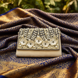 Indian Traditional Luxury Handbag Multicolor <b>Crystal</b> Glass Beaded Durable Artisan Craft Premium Baguette Fashion Accessories - Product Image 3
