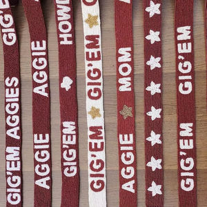 Seed Bead Crossbody Strap Game Day Bag Handle Replacement Purse Belt Shoulder Accessory Sport Team Sash Wide Beaded Band <b>Handbag</b> - Product Image 1