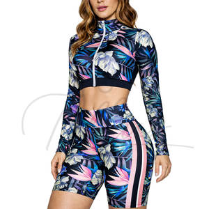 Conjuntos de Ropa Deportiva Personalizada al por Mayor, Conjuntos de Yoga, Trajes de Gimnasio, Sujetador Deportivo, Chaqueta, Leggings de Cintura Alta para Mujer - Product Image 4