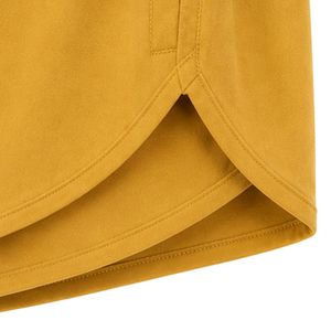 Shorts de sport jaune moutarde pour femmes, taille élastique avec cordon de serrage, pour la course, la gym, l'entraînement, décontractés, séchage rapide, vêtements de sport, personnalisables OEM - Product Image 6