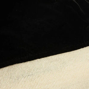 <b>Men's</b> Black Velvet Bomber Jacket <b>Gothic</b> Skull Embroidery Back Print Stand Collar Regular Fit Winter Style Satin Lining - Product Image 4