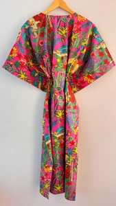 Nouvelle collection d'été, kaftan en coton imprimé à la main, robe de nuit pour femmes, kaftan en pur coton, kaftan imprimé indien - Product Image 3