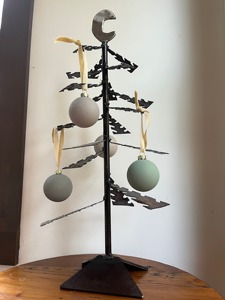 Designer Metal Christmas <b>Tree</b> Ornament Stand Perfect for Table Decor Festive Home Styling and Holiday Display From India - Product Image 6