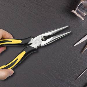 Premium Long Needle Nose Pliers 6 Inch 8 Inch Stainless Steel Precision <b>Soft</b> Grip with <b>Wire</b> Cutter for Jewelry Making DIY - Product Image 5