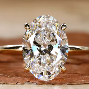 Anillo de compromiso y boda de oro rosa personalizado RB Gems con moissanita cultivada en laboratorio de corte brillante certificada por IGI, estilo religioso con engaste de puntas. - Product Image 4