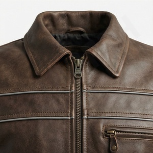 Chaqueta de Motociclista de Cuero Genuino para Hombre de la Mejor Calidad, Nueva Colección de Invierno, Chaquetas de Motocicleta con Protecciones Desmontables Personalizadas - Product Image 4