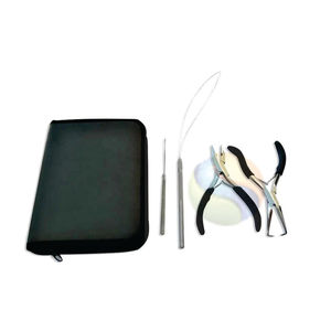 Pince à extensions de cheveux ProGrip Micro Ring – Outil de retrait de perles de haute qualité avec poignée en caoutchouc, matériau composite - Product Image 1