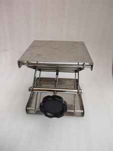 Plataforma elevadora de laboratorio tipo tijera de 6x6 pulgadas, soporte de laboratorio de acero inoxidable de alta resistencia, equipo de laboratorio con altura ajustable - Product Image 2