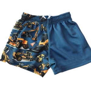 Shorts d'entraînement de rugby professionnels pour enfants, séchage rapide, respirants, imprimés, décontractés, avec poches - Product Image 1