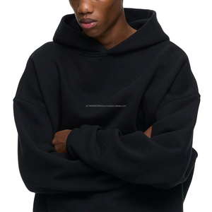 FACTORY Mens Pullover Hoodies Algodón Poliéster Grueso Oversized Hoodies Blank Custom Puff Print Hoodies para Unisex - Product Image 1
