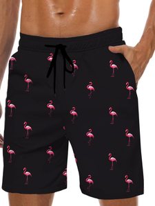 Drawstring Quick Dry Board Shorts Lightweight Beach Swim Sports Shorts - Product Image 3